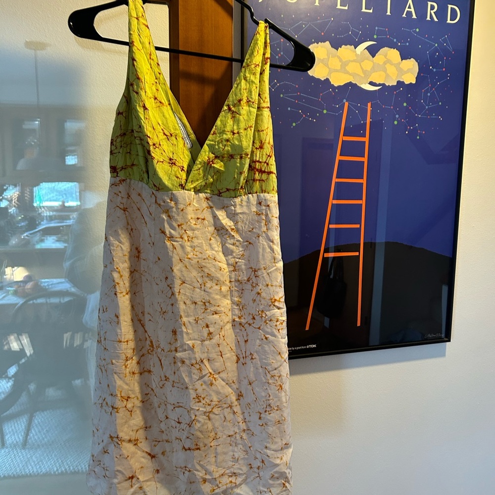 100% silk tye dye dress